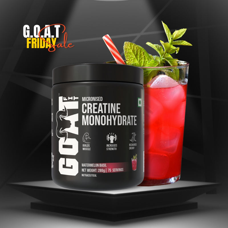 100% Pure Micronised Creatine Monohydrate | Watermelon Basil | 280gm | High Solubility, Rapid Absorption, Muscle Volumization