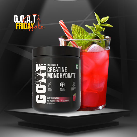 100% Pure Micronised Creatine Monohydrate | Watermelon Basil | 111gm | High Solubility, Rapid Absorption, Muscle Volumization