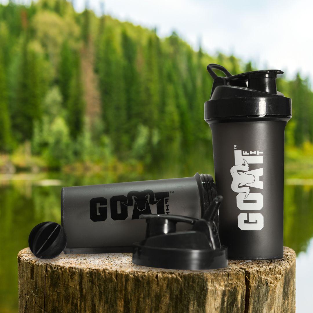 G.O.A.T Fit Shaker Pro 750 | Gym/Protein Shaker | Satin Matte Black/White | 750ml