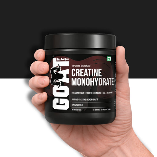 100% Pure & Micronized Creatine Monohydrate | Unflavored | 33 servings | 100gms