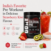 Colossal Pre - Strawberry Kiwi | Advanced Pre Workout | 15/30 Servings | 180gms