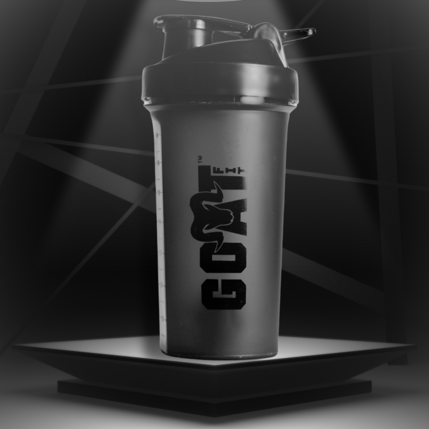 🎁 Shaker Pro 750 | Gym Protein Shaker | Satin Matte Black/Black | 750ml