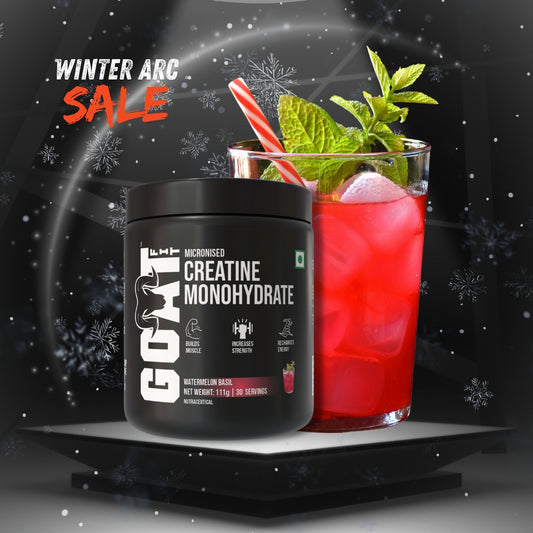 100% Pure Micronised Creatine Monohydrate | Watermelon Basil | 111gm | High Solubility, Rapid Absorption, Muscle Volumization