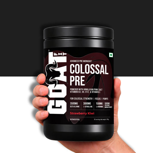 Colossal Pre - Strawberry Kiwi | Advanced Pre Workout | 30/60 servings | 360gms