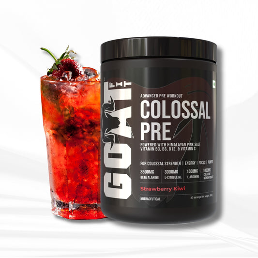 Colossal Pre - Strawberry Kiwi | Advanced Pre Workout | 30/60 servings | 360gms