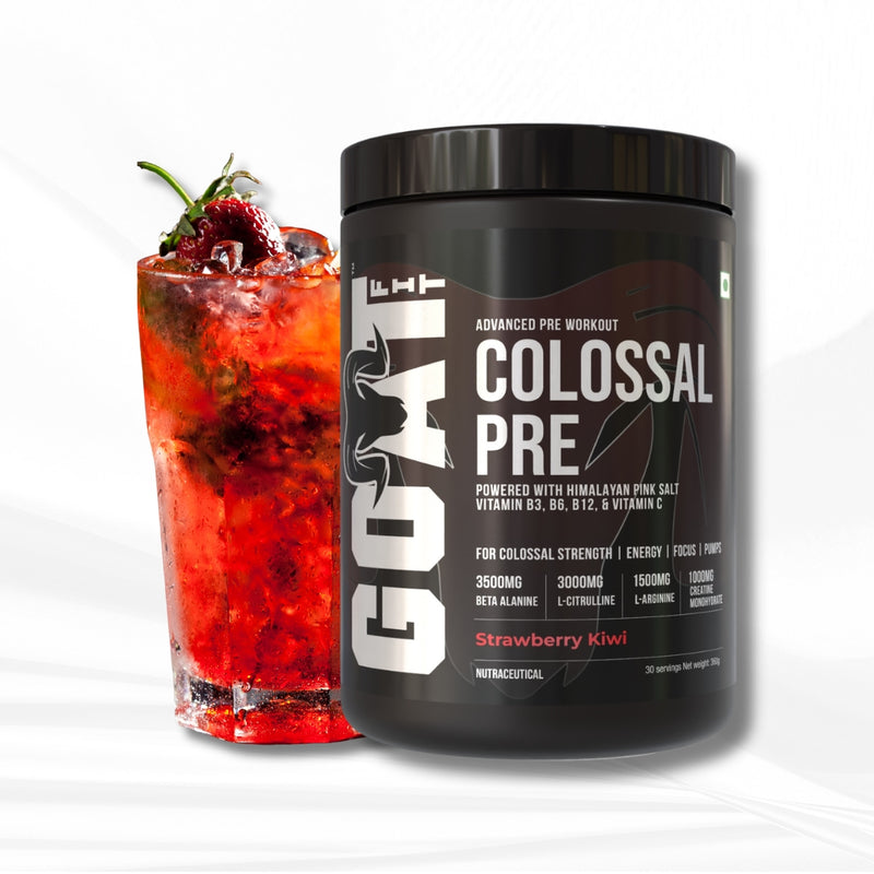 Colossal Pre - Strawberry Kiwi | Advanced Pre Workout | 30/60 servings | 360gms