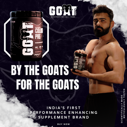 G.O.A.T Fit Colossal Pre - Masala Lemonade | 360gms | For Colossal Strength, Pumps, Focus and Endurance