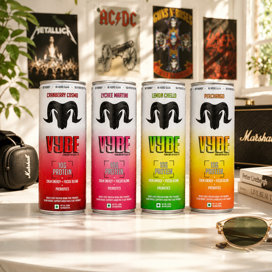 VYBE | India's 1st Energy Drink with Protein and Prebiotics