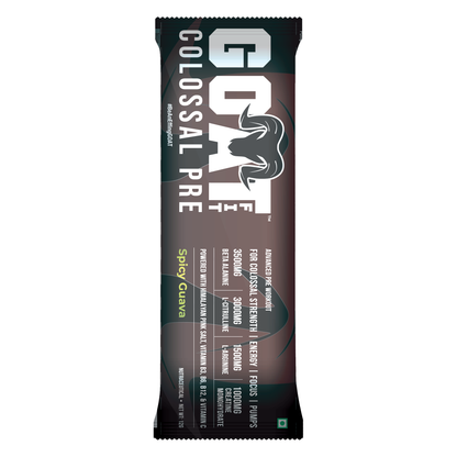 G.O.A.T Fit Colossal Assortment | All Flavors Preworkout Sachets with Free Shaker (Black/White)