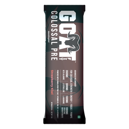 G.O.A.T Fit Colossal Assortment | All Flavors Preworkout Sachets with Free Shaker (Black/White)