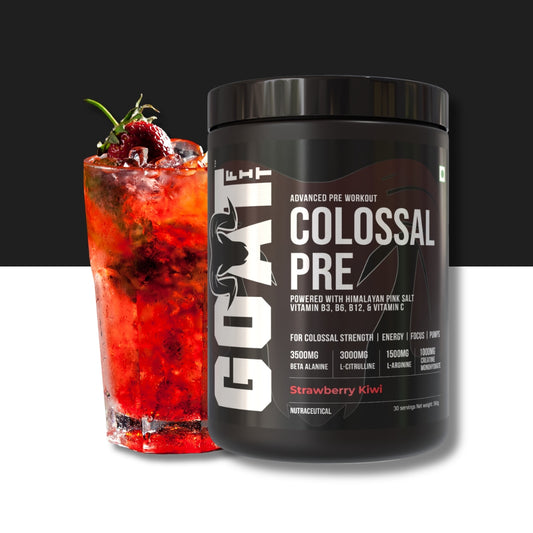 Colossal Pre - Strawberry Kiwi | Advanced Pre Workout | 30/60 servings | 360gms